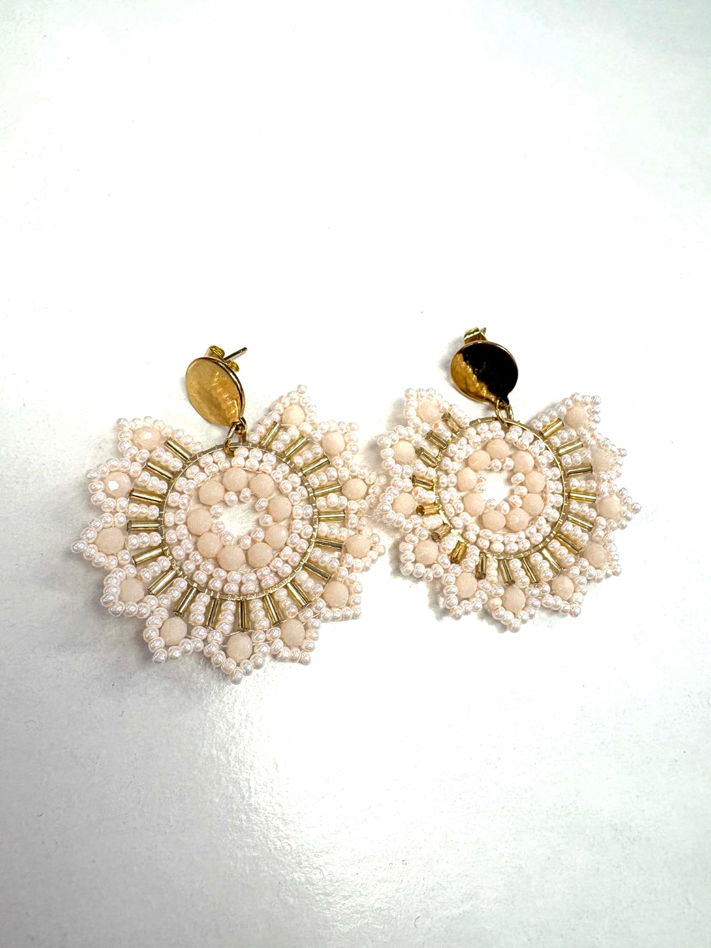 Bo billes florale rose - Rouge Inox