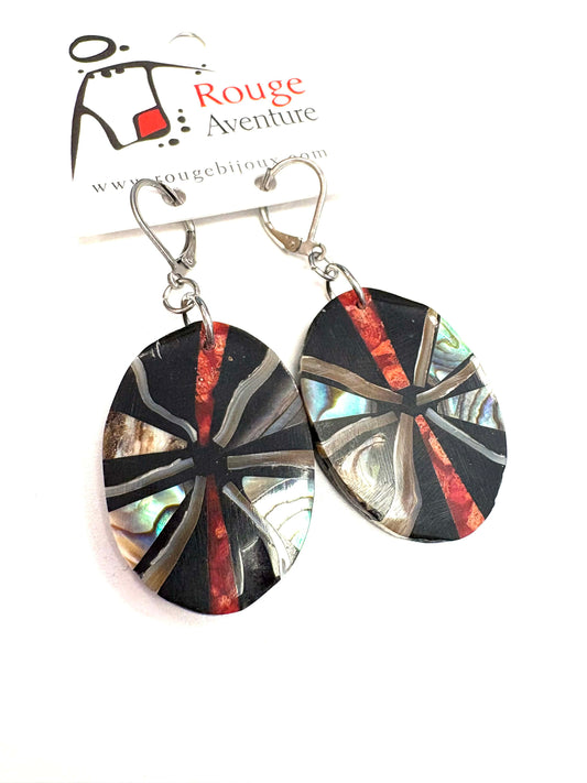 BO ovale feu et mer - Rouge Aventure