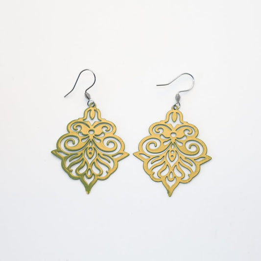 Boucles d'oreilles - Fili - kaki - Création Fish