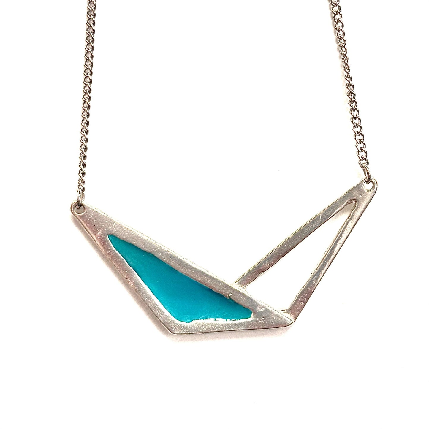 Collier Formes Géométriques Argent 2 - Rouge Bijoux - (plusieurs couleurs)