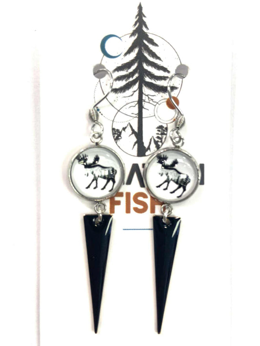 Boucles d'oreilles - Ti-Orignal - Création Fish