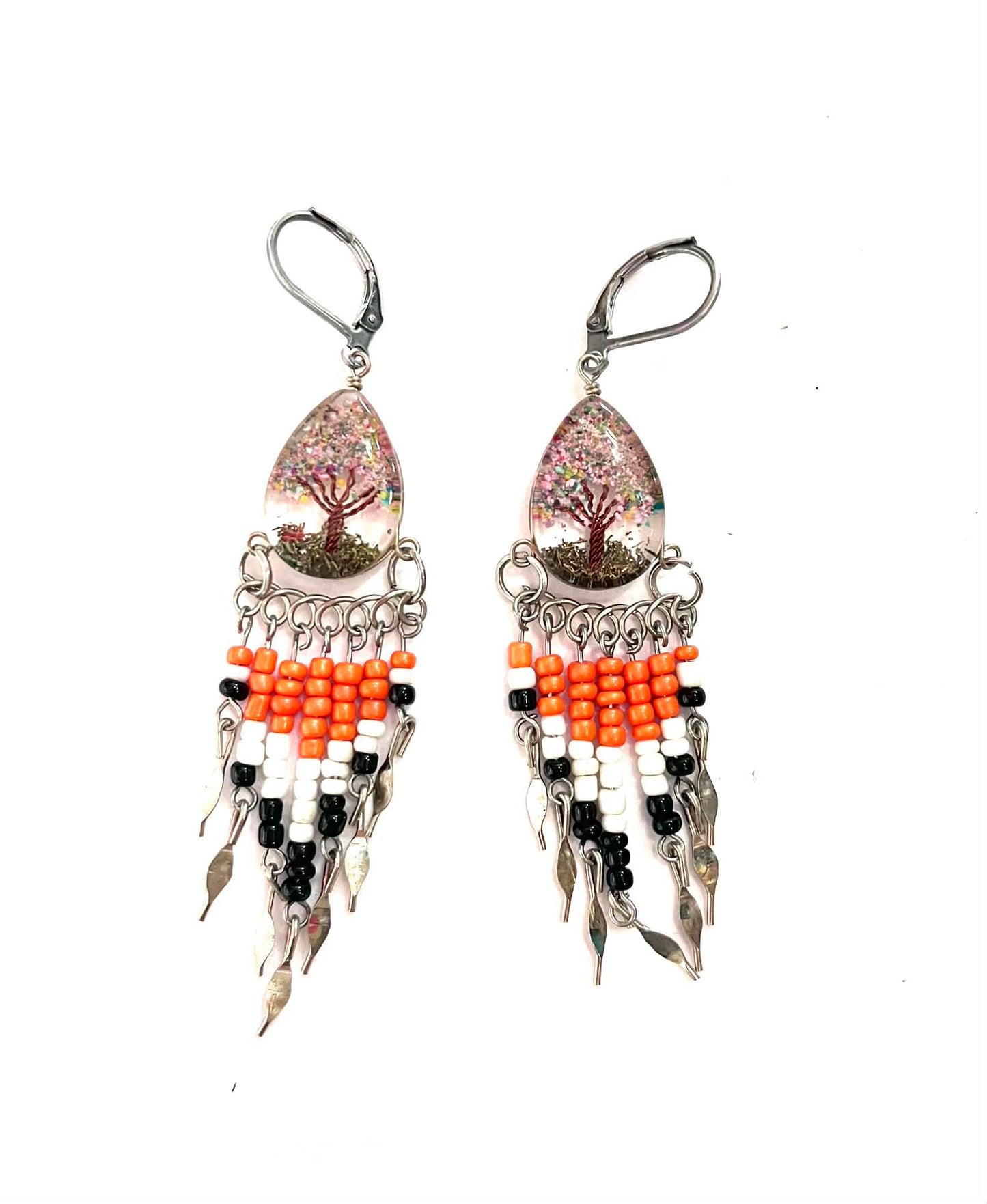 BO bohème- CR30- Arbre Bronze Simple Avec Billes - Rouge Aventure