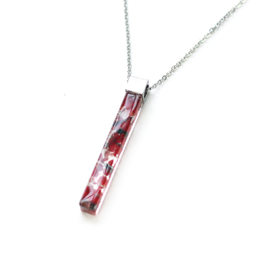 Simply Thin Necklace - Red - Créart