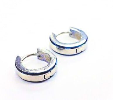 BO anneau bord bleu - Rouge Inox