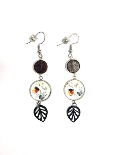 Boucle d'oreille - Ima - Floral - Création Fish