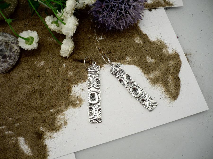 Boucles d'oreilles Rectangles de mer - Marie-Ève Bordeleau