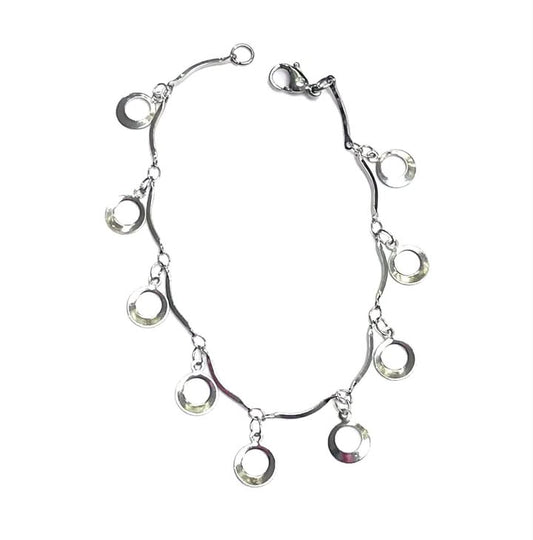 Bracelet Maillon Courbe - Argent - Rouge Inox - 4007-0213 (Copie)