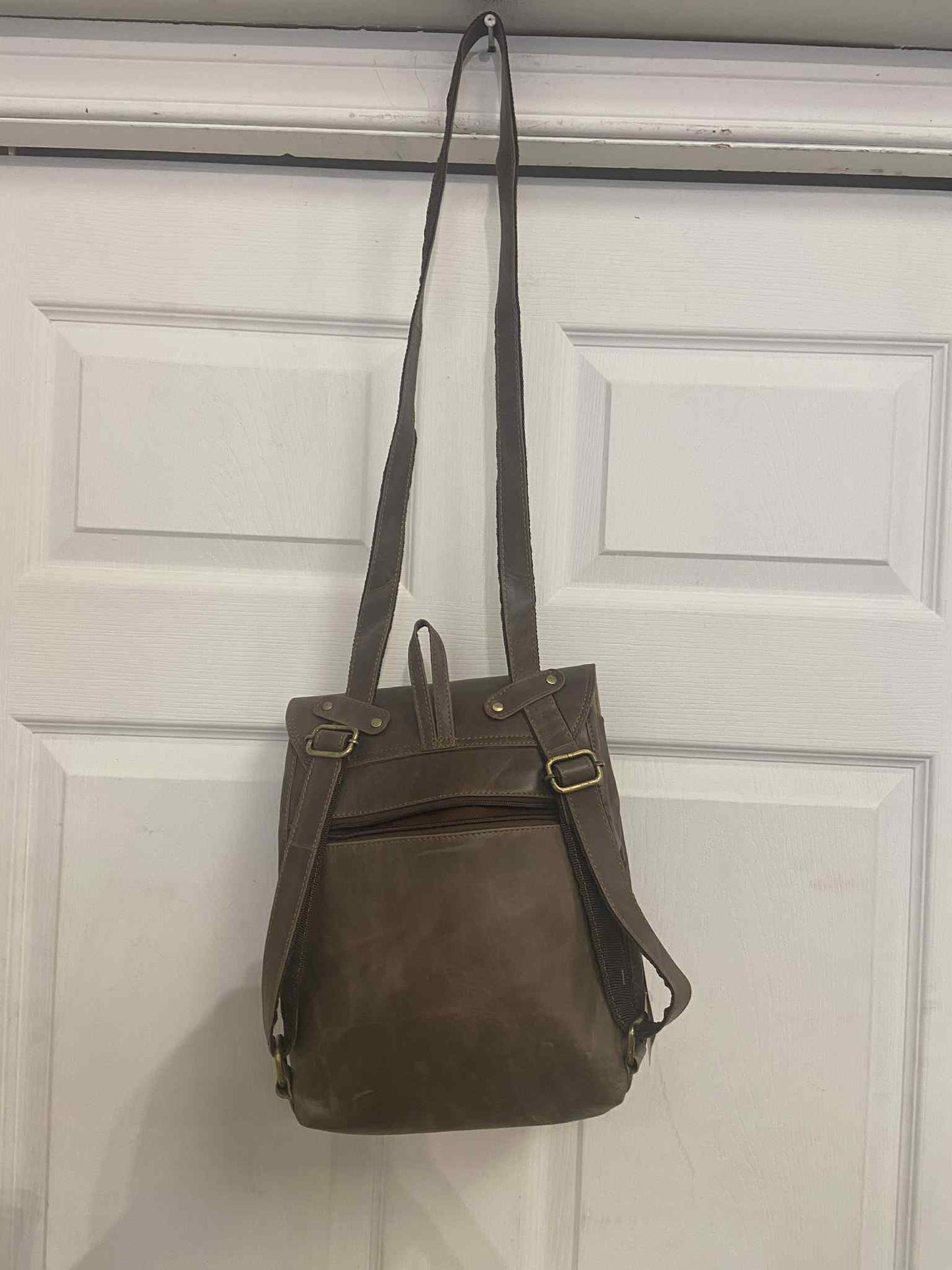 Sac à dos tout cuir - 5 couleurs offertes - Rouge Import