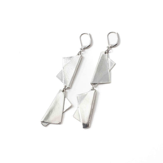 Boucles d'oreilles - Missive- Argenté - Anne-Marie Chagnon