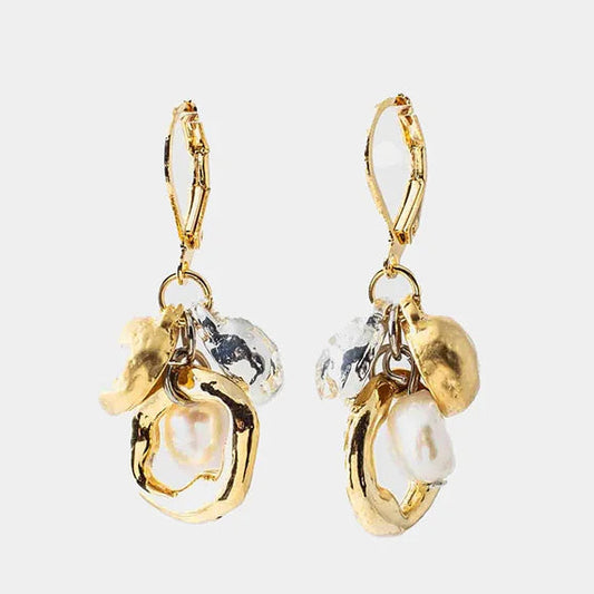 Boucles d'oreilles - Philomène - Deux Tons  - Anne-Marie Chagnon