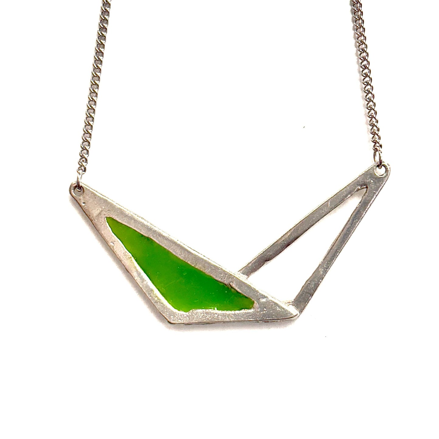 Collier Formes Géométriques Argent 2 - Rouge Bijoux - (plusieurs couleurs)