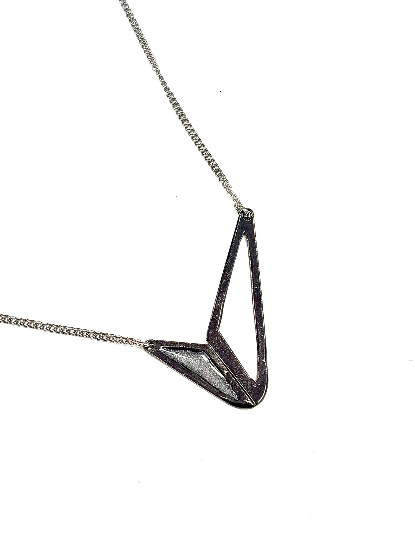 Collier Formes Géométriques Nickel Noir 1 - Rouge Bijoux - (plusieurs couleurs)