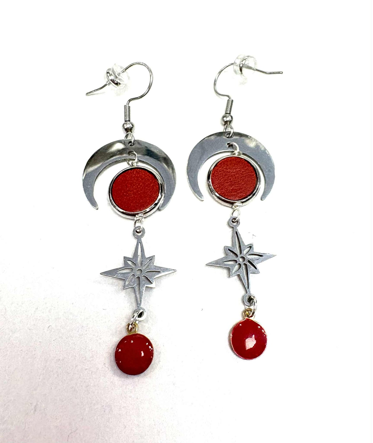 Boucles d'oreilles étoilesdu nord rond - Création Fish