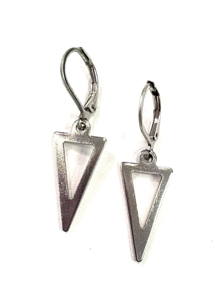 BO triangle pointe vers le bas - Rouge inox