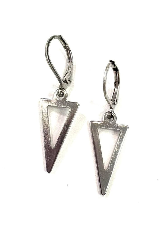 BO triangle pointe vers le bas - Rouge inox