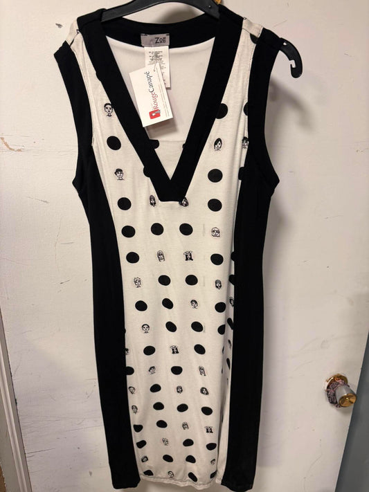 Robe noir et blanc Zoé