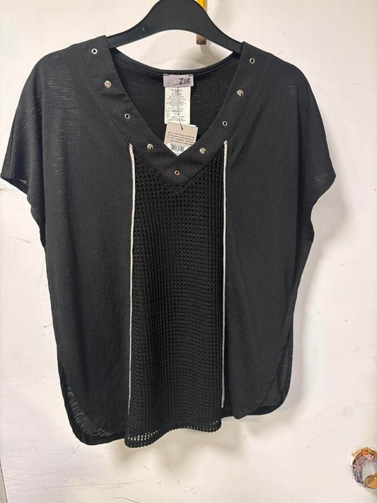 T-shirt noir Zoé