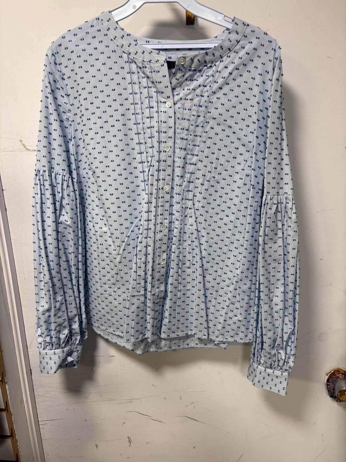 Martini tunic with black and white polka dots