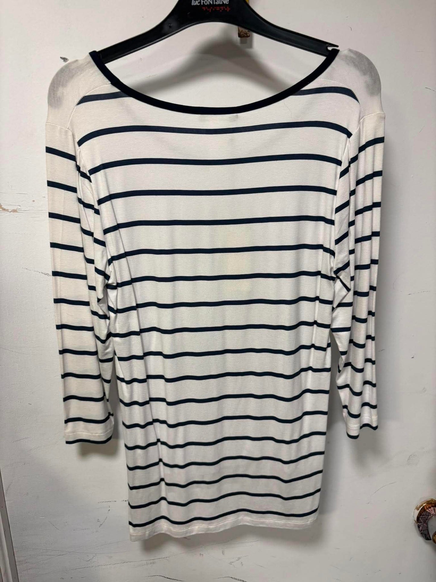 Martini tunic with black and white polka dots