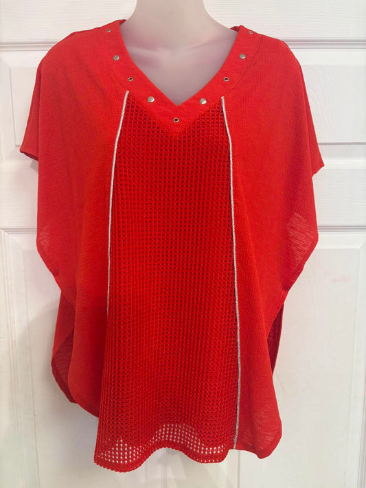 Martini tunic with black and white polka dots