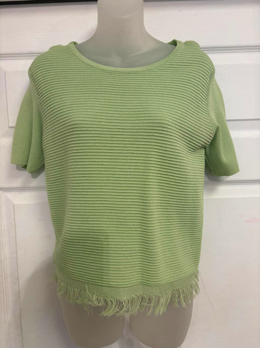 T-shirt tricot vert Patrizia Luca Milano