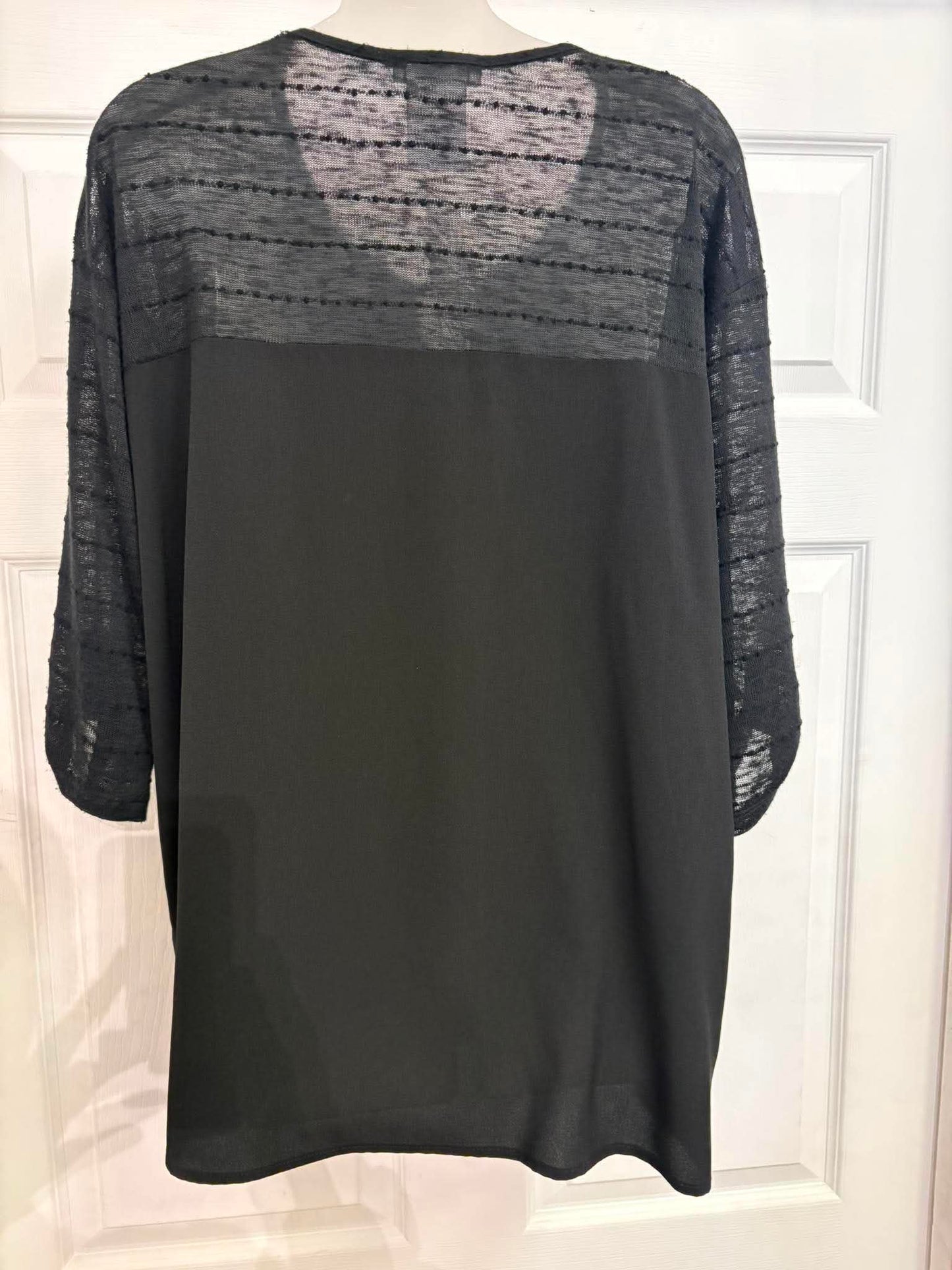 tunique noir transparent Zoé