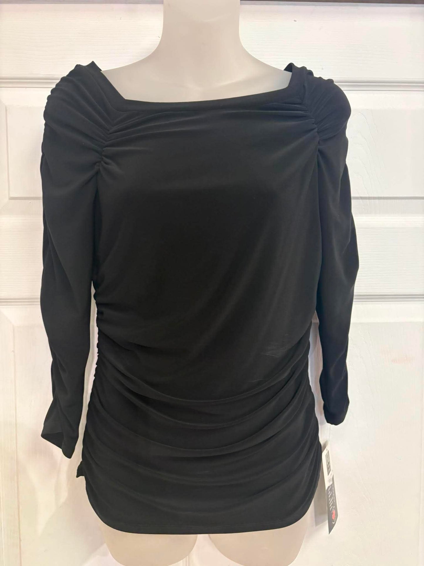 Martini tunic with black and white polka dots