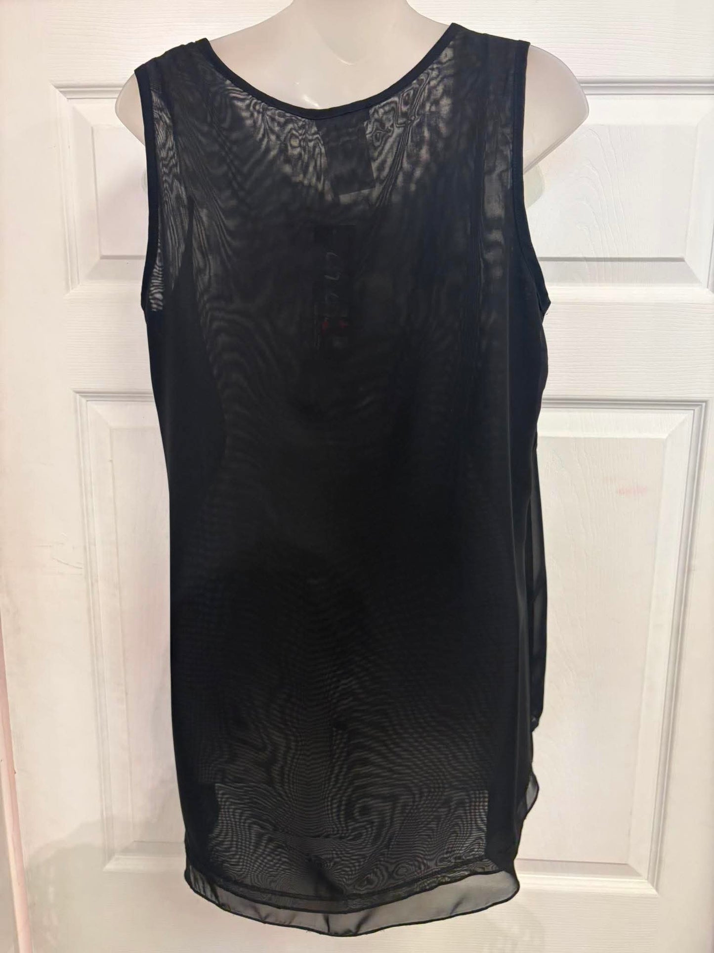 Martini tunic with black and white polka dots