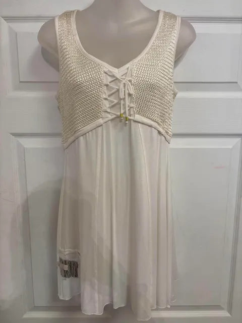 Martini tunic with black and white polka dots