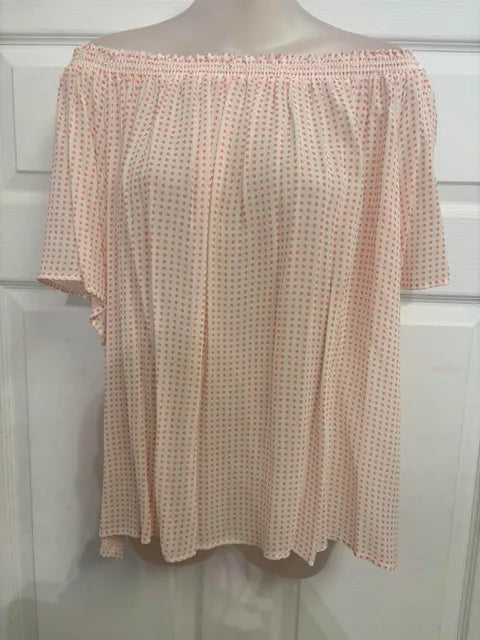 Martini tunic with black and white polka dots