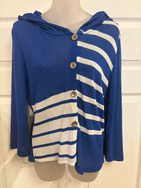 Martini tunic with black and white polka dots