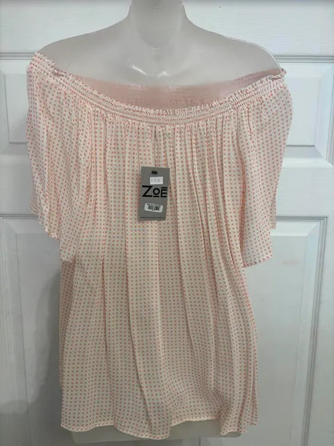 Martini tunic with black and white polka dots