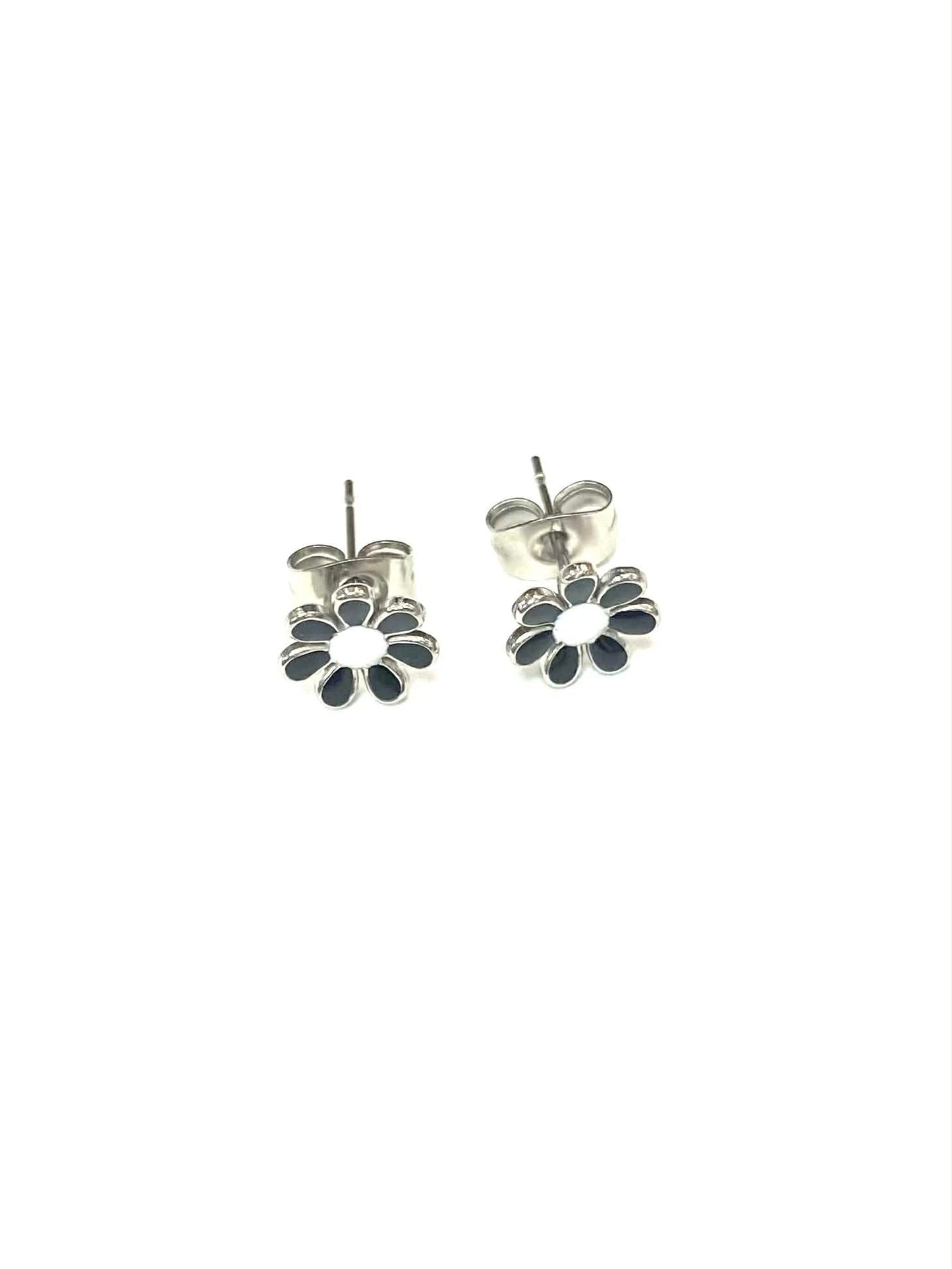 Boucles d’oreilles Fleur (5 variantes) - Rouge Inox