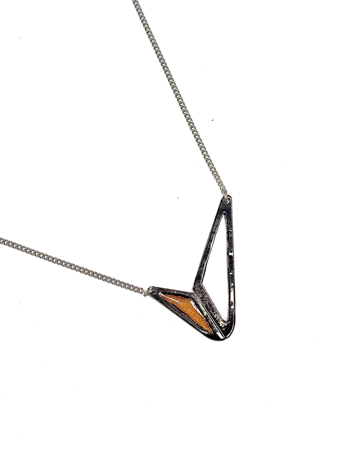 Collier Formes Géométriques Nickel Noir 1 - Rouge Bijoux - (plusieurs couleurs)