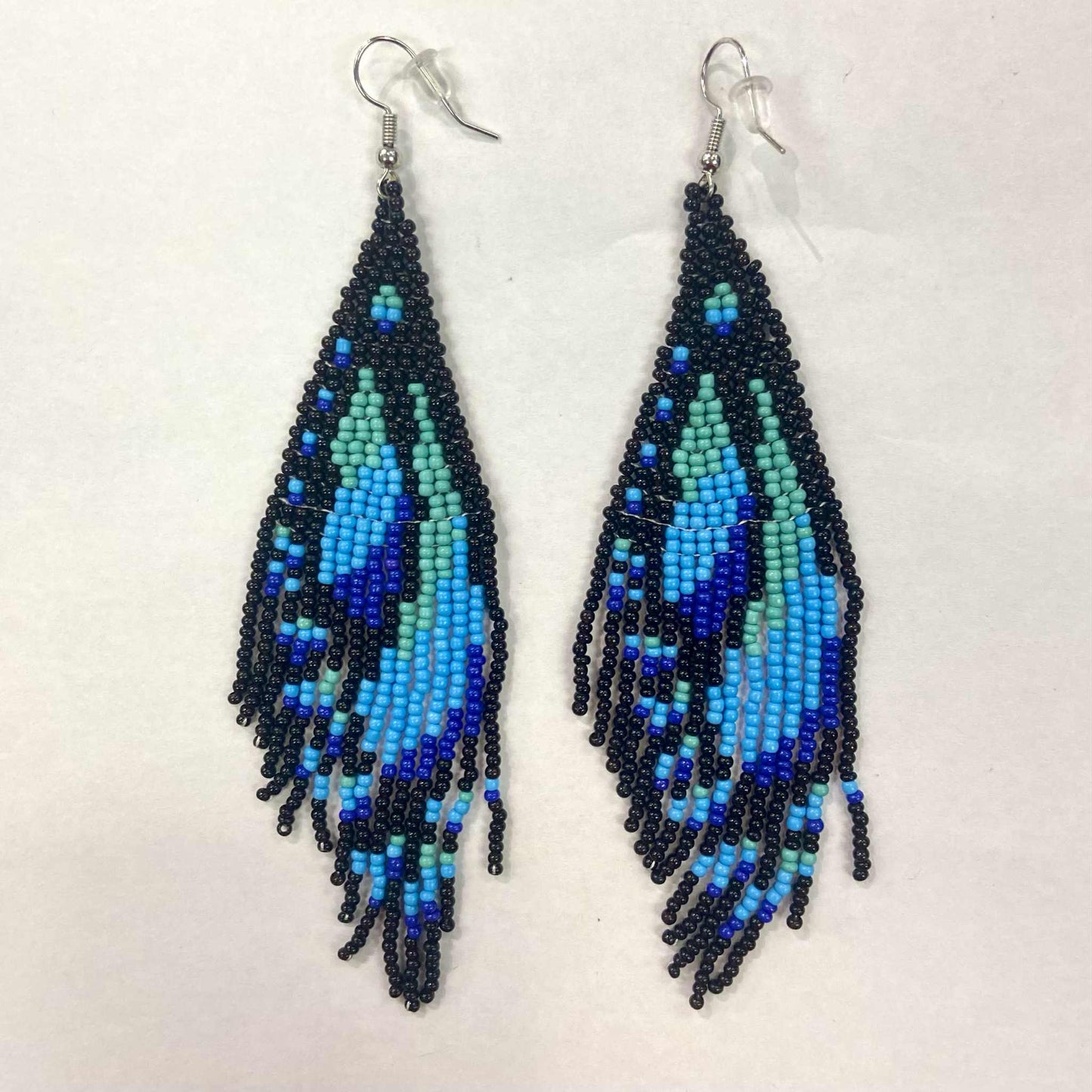 Boucles d'oreilles - Perlage - Aile de papillon - 2 couleurs offertes - Rouge Inox