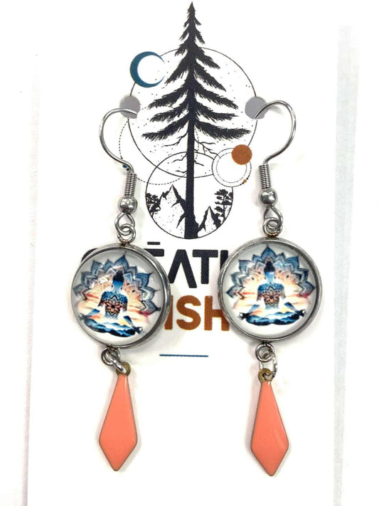 Boucles d'oreilles - Buddha Zen - Création Fish
