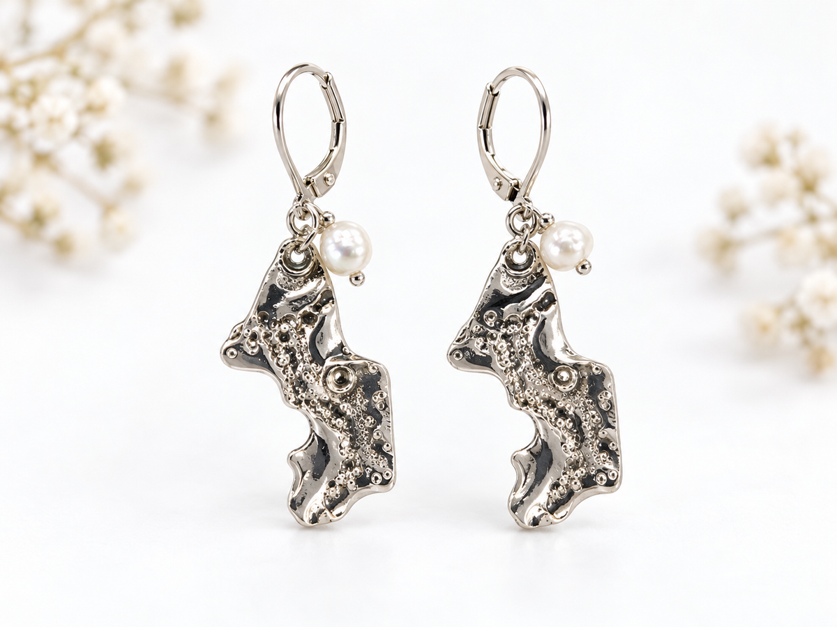 Boucles d'oreilles- MB10 - argent 9.25  - Marie-Êve Bordeleau