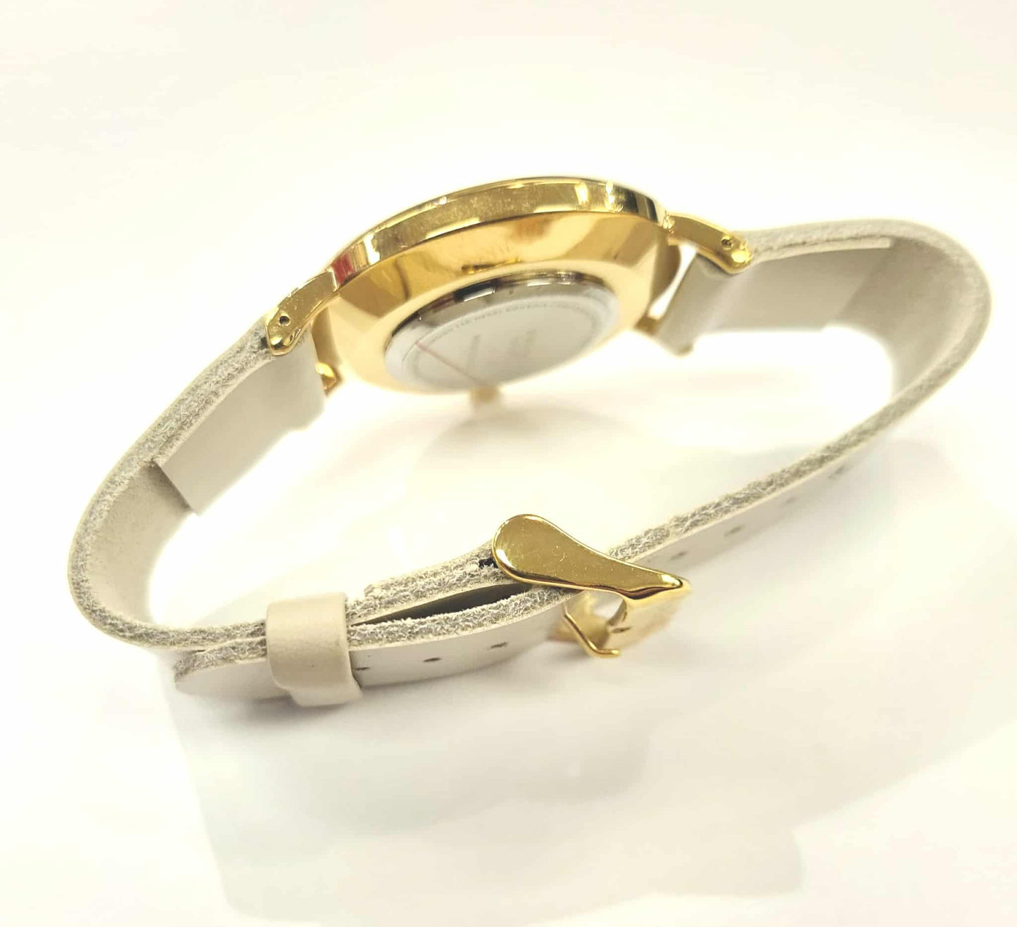 Montre cadran festif - bracelet beige