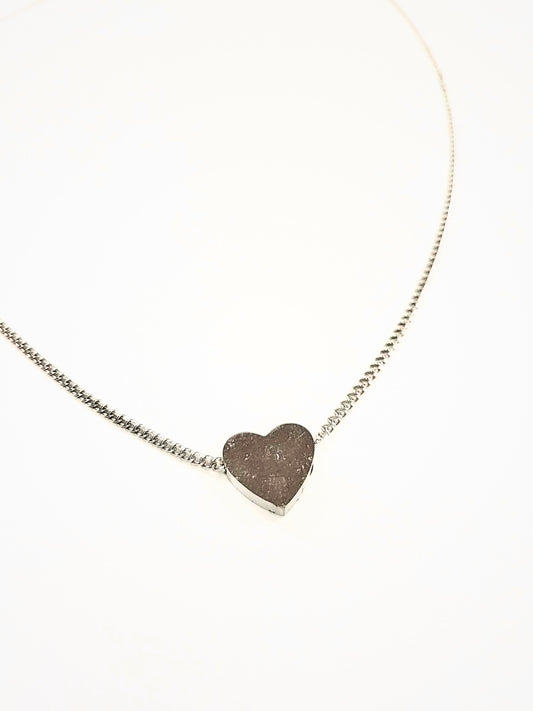 Collier Amoureux Argent - Rouge Inox