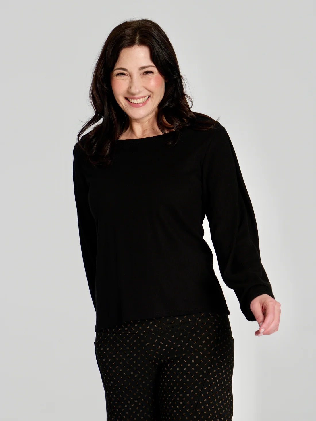 Pantalon Susan - Noir et bronze - Kollontai