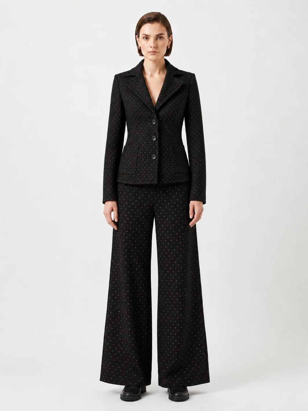 Pantalon Susan - Noir et bronze - Kollontai