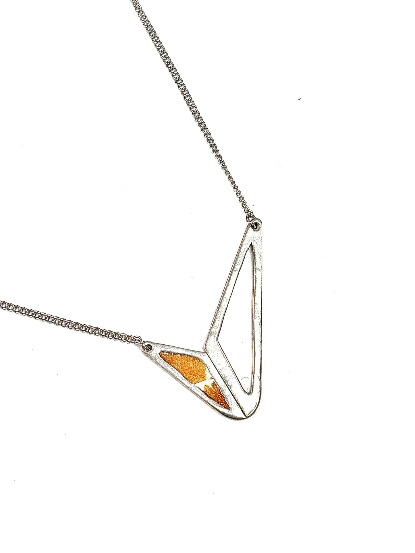 Collier Formes Géométriques Argent 1 - Rouge Bijoux - (plusieurs couleurs)