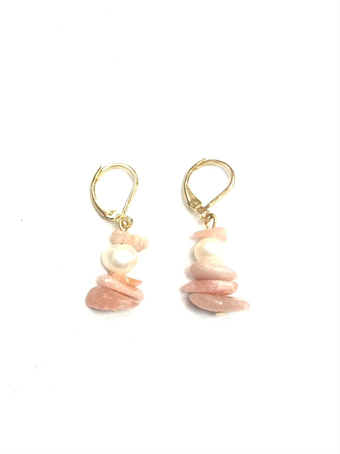 Boucles d'oreilles pierres - Opale - Rose (2 Variantes) - Rouge Bijoux