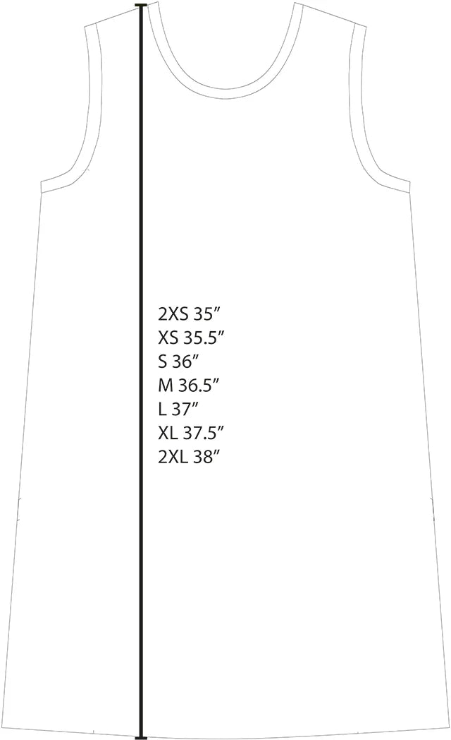 Hilo dress - straight line
