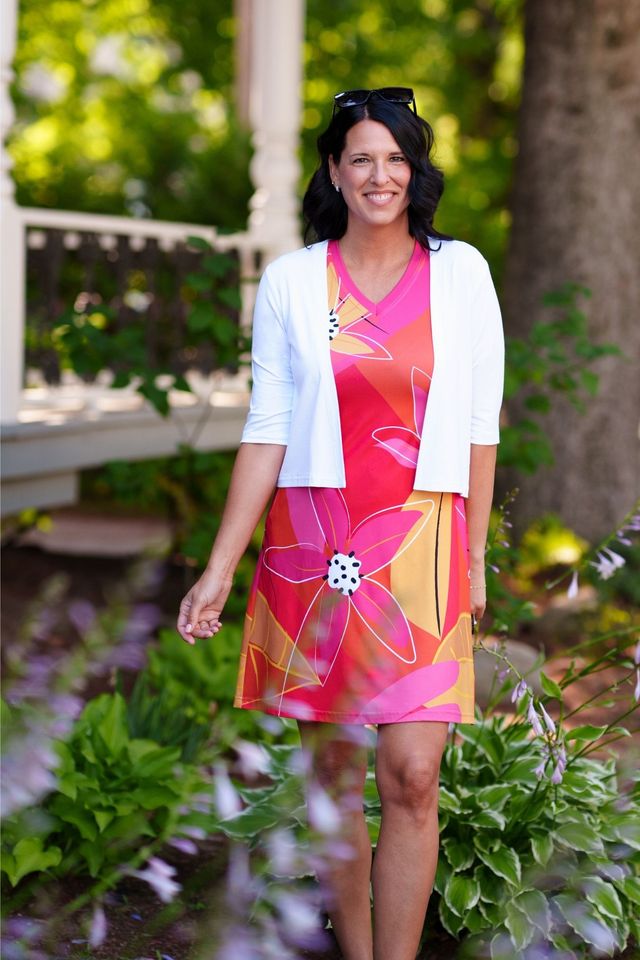 Robe Aperol couleurs chaudes