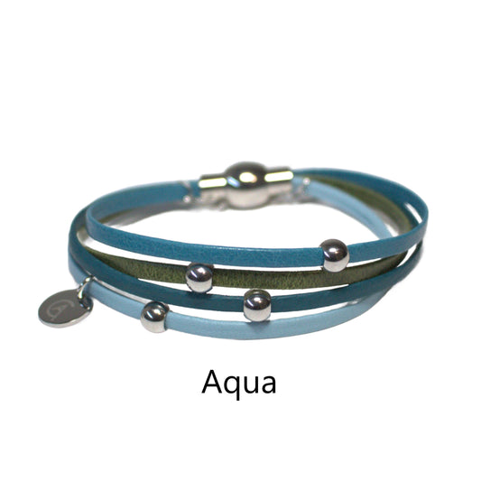 Bracelet Multi-billes ( 19 variantes de couleurs )