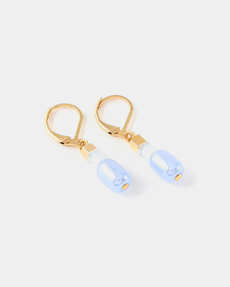 Boucles d'oreilles Clarina Or - Aura Bleu - Anne-Marie Chagnon