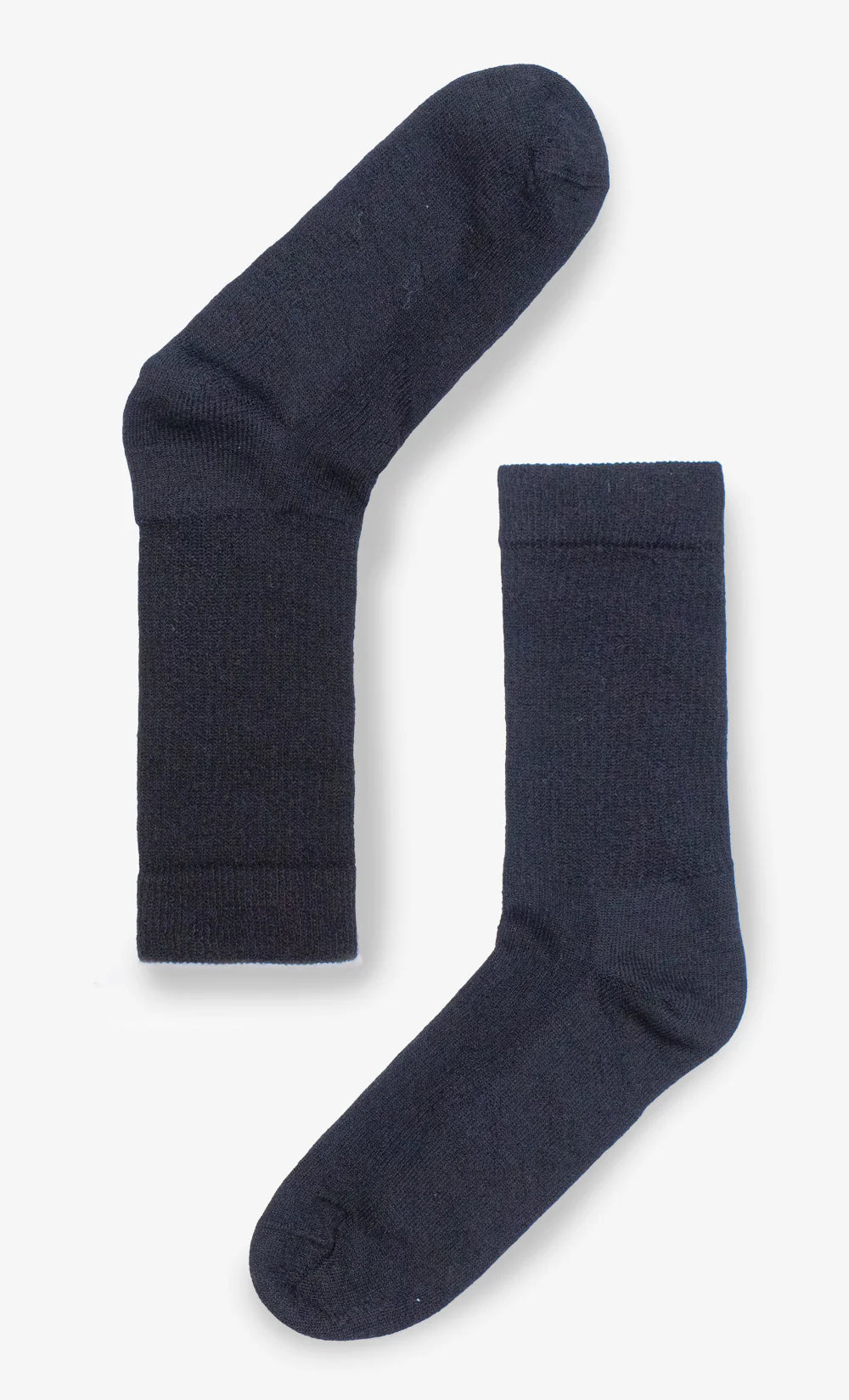 Black Merino Wool Hiking Socks - Bonnetier