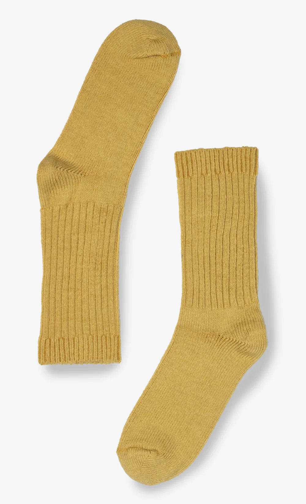 Yellow Merino Stockings - Hosiery