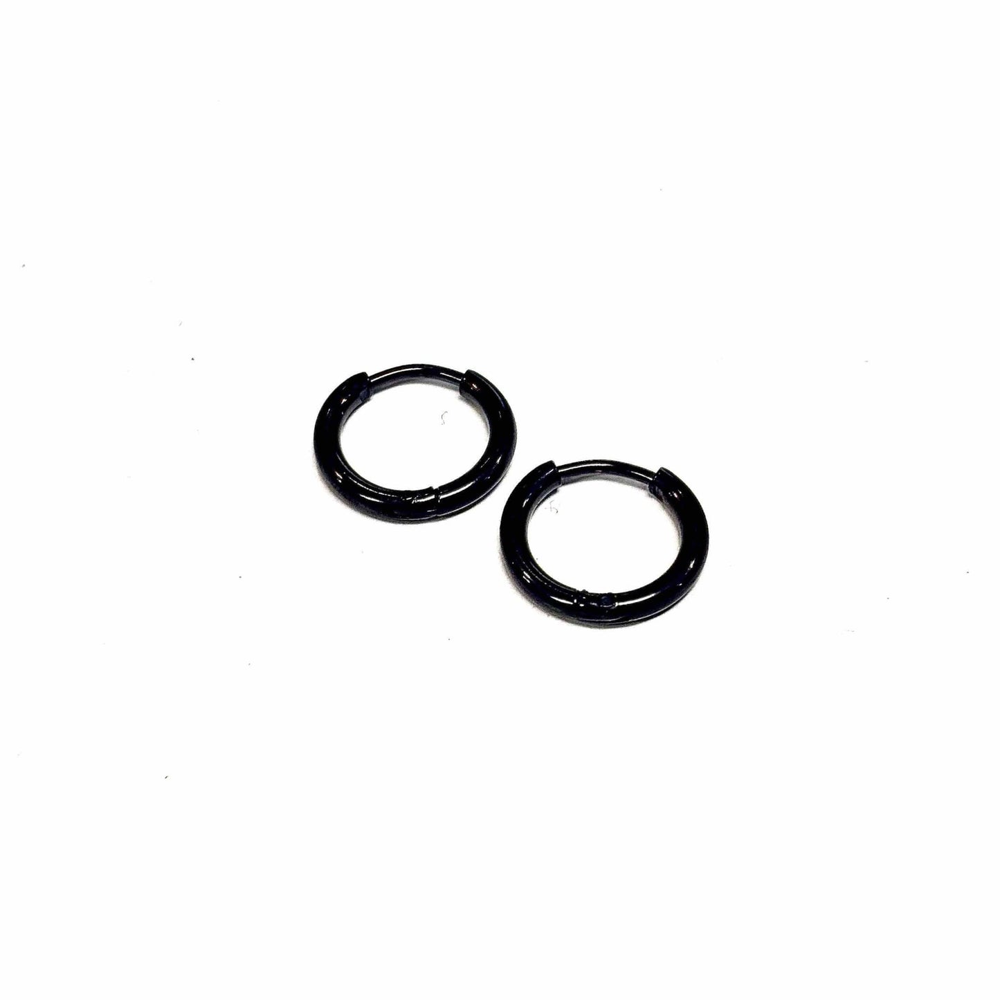 Boucles d'oreilles  - Anneaux Ronds - Rouge Inox